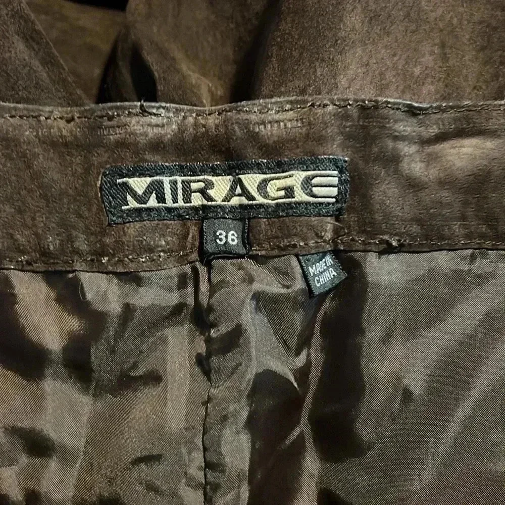 Mirage Brown Leather Pants J21